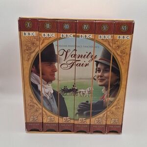 Vanity Fair VHS Box Set 1998 BBC A&E Miniseries 6-Tape Complete Thackeray